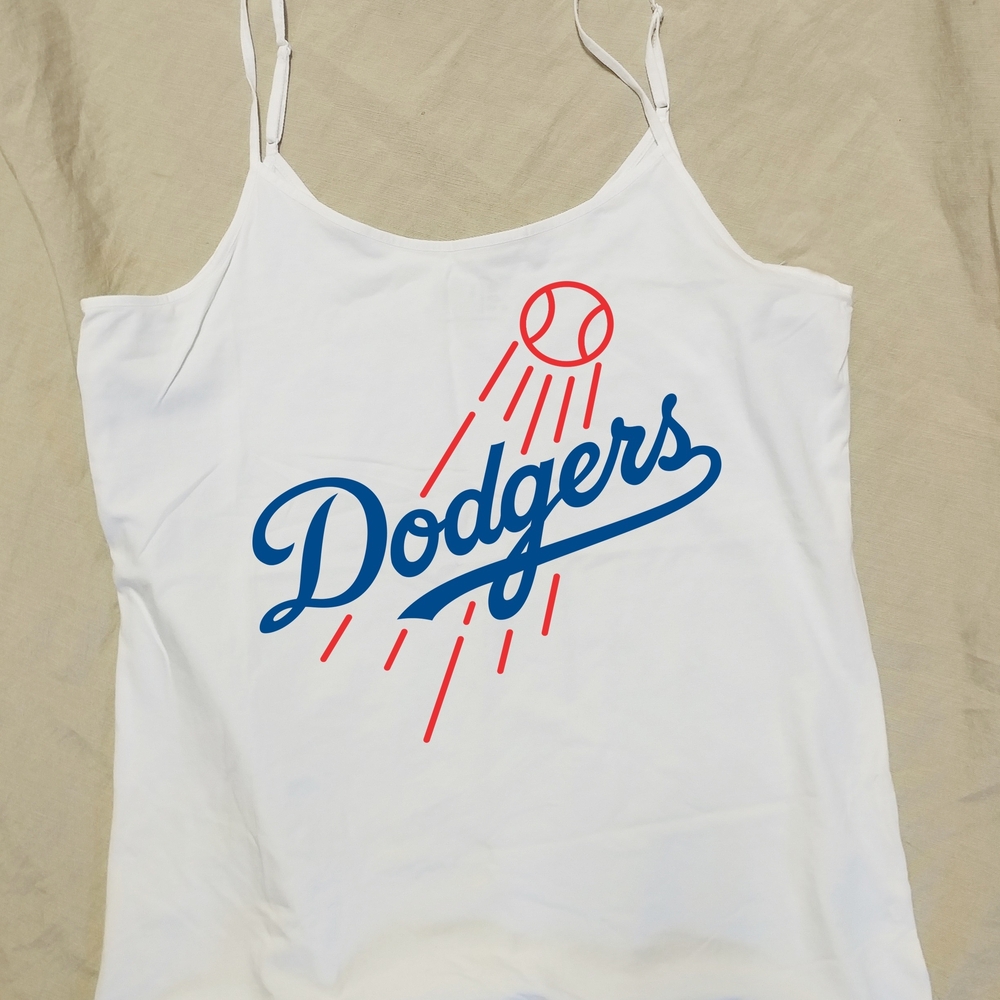 L.A Dodgers Women's White Tank Top XL